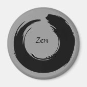 Zwart/Grijs Zen magneet (Voorkant)