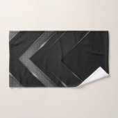 Zwart-grijze Chevron Bad Handdoek (Handdoek)