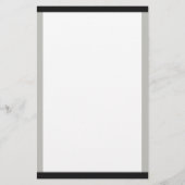 Zwart-grijze randen, monogram briefpapier (Achterkant)