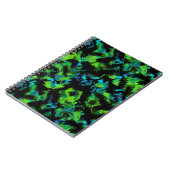 Zwart-groen abstract notitieboek (Linkerzijde)