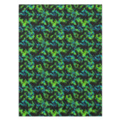 Zwart-groen abstract tafelkleed (Voorkant)