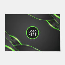 Zwart & Groen Abstract Vloeibaar Design | Logo Toe