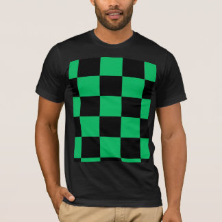 Zwart & Groen Anime Stijl Patroon T-shirt