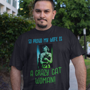 Zwart Groen Blauw Mannen Gepersonaliseerde Crazy C T-shirt