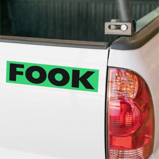 Zwart groene bumper sticker (Op Truck)