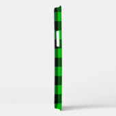 Zwart-groene cheque Case-Mate iPhone case (Achterkant / Rechts)