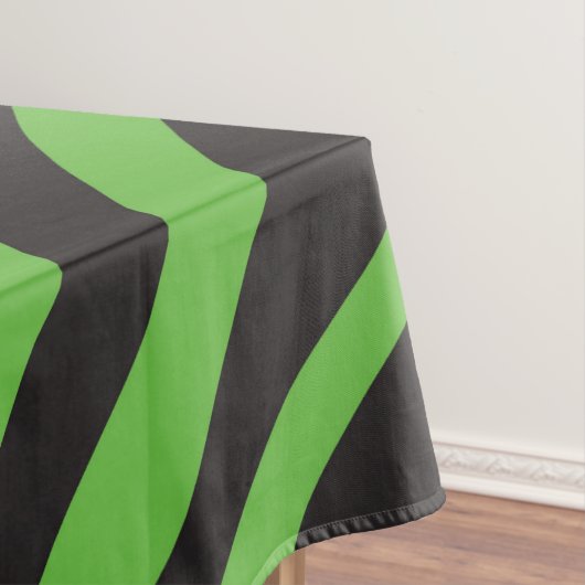 Zwart-groene dikke vingerafdruk tafelkleed (Voorbeeld)