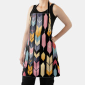 Zwart groot cool boogschieten schort (Insitu)