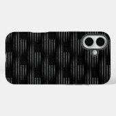Zwart Grunge USA Amerikaans Vlag Patroon Case-Mate iPhone Case (Achterkant (horizontaal))