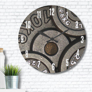 Zwart Gym Gewichten Fitness Grote Klok