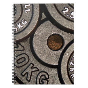 Zwart Gym Gewichten Fitness Notitieboek