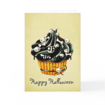 Zwart Halloween Cupcake