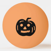 Zwart Halloween Jack-O-lantaarn pompoenvorm Pingpongballen (Achterkant)