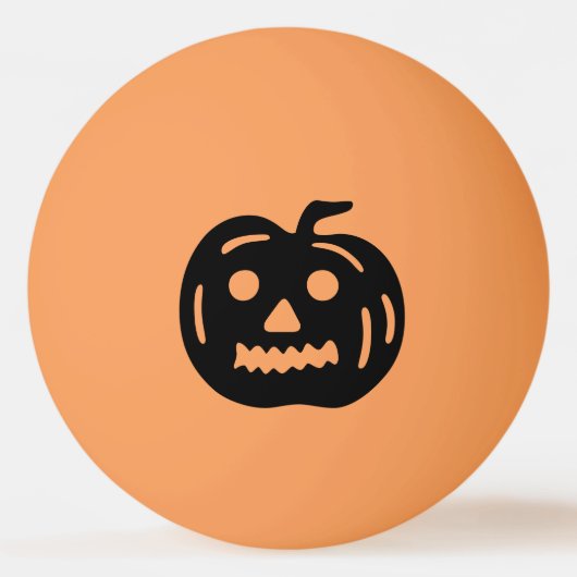 Zwart Halloween Jack-O-lantaarn pompoenvorm Pingpongballen (Achterkant)