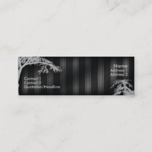 Zwart handboek mini visitekaartje