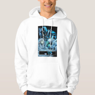 Zwart handje met schedel paneel hoodie