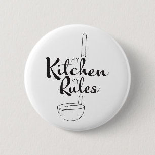 Zwart handschrift Mijn keuken met mijn Button