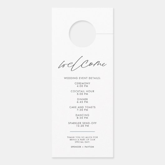 Zwart handschrift niet storen bruiloft (Achterkant)