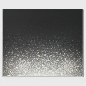 Zwart handwerkpapier cadeaupapier (Vlak)