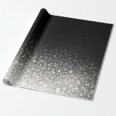 Zwart handwerkpapier cadeaupapier (Uitgerold)