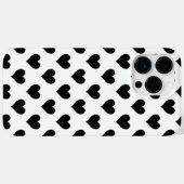 Zwart Hart Patroon Case-Mate iPhone Case (Achterkant (horizontaal))