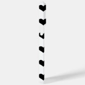 Zwart Hart Patroon Case-Mate iPhone Case (Achterkant / Rechts)