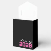 Zwart & Heet Roze Afstuderen Favor Boxes Bedankdoosjes (Geopend)