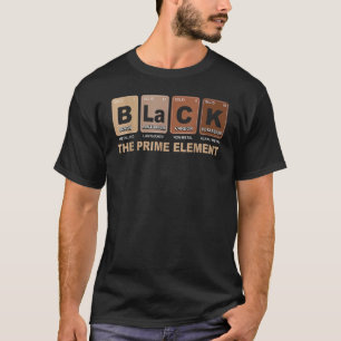Zwart Het belangrijkste element Black History Mont T-shirt