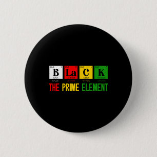 Zwart Het belangrijkste element Zwarte Geschiedeni Ronde Button 5,7 Cm