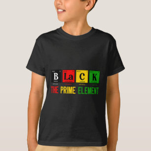 Zwart Het belangrijkste element Zwarte Geschiedeni T-shirt