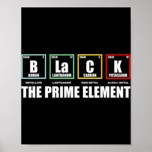 Zwart Het Prime Element, Zwarte Geschiedenis Maand Poster