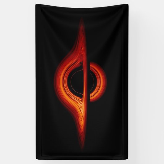 Zwart-heupschijf Spandoek (Verticaal)