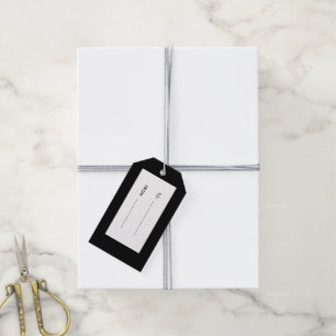 Zwart high-end gekleurd cadeaulabel