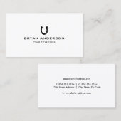 Zwart Hoefijzer Visitekaartje (Voorkant / Achterkant)