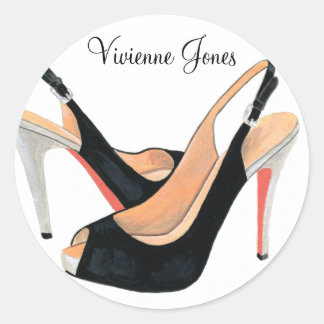 Zwart Hoge hakken Gepersonaliseerde Sticker