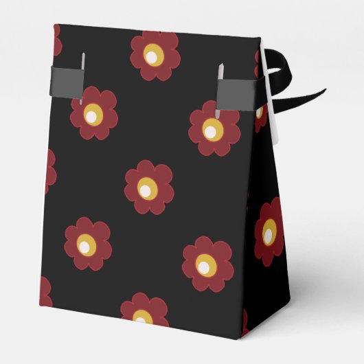 Zwart Hongaars Folk Design Bedankdoosjes (Achterkant)