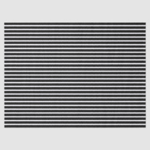 Zwart horizontaal Stripes-papier Tissuepapier