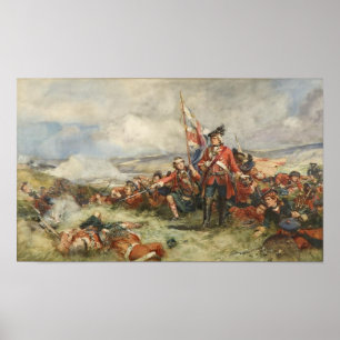 Zwart horloge bij Fontenoy Poster