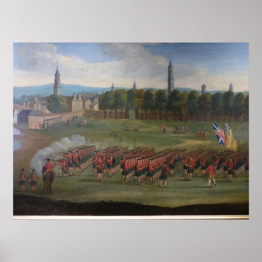 Zwart horloge bij Glasgow Green Poster (Voorkant)