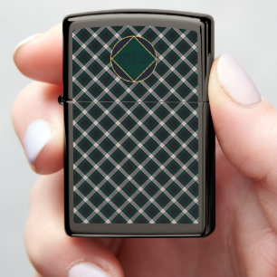 Zwart Horloge Jurk Modern Schots Clan Tartan