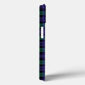 Zwart horloge Schotse Tartan naam Case-Mate iPhone Case (Achterkant / Rechts)