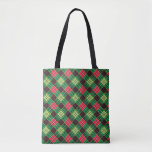 Zwart horloge Tartan stof patroon Draagtas