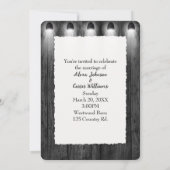 Zwart hout en schijnwerpers kaart (Achterkant)