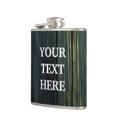 Zwart hout personaliseren heupfles (Links)