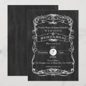 Zwart Hout & Wit REPETITIES Kaart (Voorkant / Achterkant)