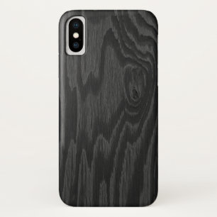 Zwart Houten Ontwerp iPhone Case