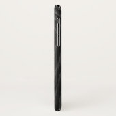 Zwart Houten Ontwerp iPhone Case (Achterkant/links)