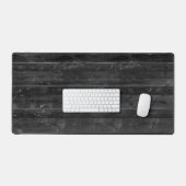 Zwart houten patroon bureaumat (Keyboard & Muis)