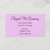 Zwart hulpmiddel op het Schilderen van de Retro va Visitekaartje (Achterkant)