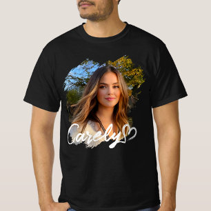 Zwart I Love My Hot Girlfriend Heart GF 3BK1 T-shirt